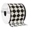 2.5" x 3yd. Black & White Diamonds Wired Edge Ribbon by Celebrate It™